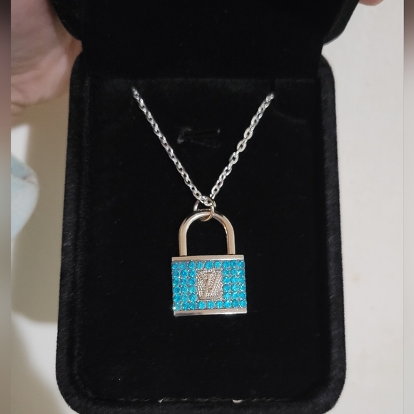 Louis Vuitton Blue Rhinestone & Silver Charm - Picture 2 of 7